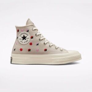 Converse Chuck 70 Floral Embroidery Desert Sand